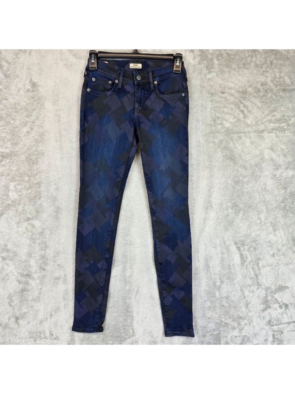 True Religion Casey Low Rise Skinny Jeans Womens 24 Blue Dark Wash Stretch Denim